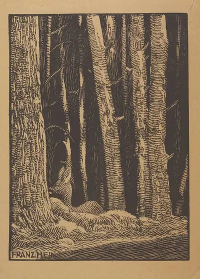 Reh im Lager by Franz Hein, 1924 — digital art print download