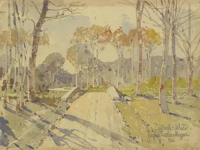 Дурлахский лес by Франц Салес Мейер, 1921 — digital art print download