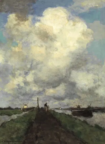 Белое облако by Йохан Хендрик Вайсенбрух, 1901 — digital art print download