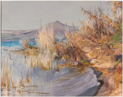 Lago di Bracciano by Onorato Carlandi — digital art print download