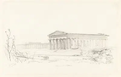 Храм Нептуна, Пестум by Пьер Луи Дюбурк, 1843 — digital art print download