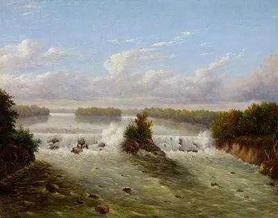 The Falls of St. Anthony by Seth Eastman, 1848 — digital art print download