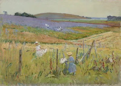 Ловцы бабочек by Теодор Уэндл, 1900-1908 — digital art print download