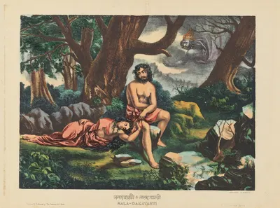 Нала Дамаянти by Калькуттское художественное студио, 1878–1882 — digital art print download