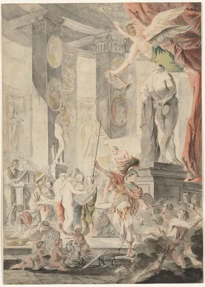 Ut Pictura Poesis by Charles-François Hutin, 1745–1746 — digital art print download
