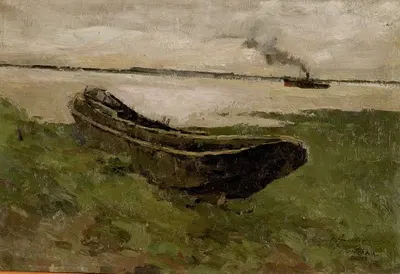 Река Шельда в Дёле by Альберт Баертсоен, 1889 - 1886 — digital art print download