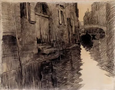 The San Francesco Bridge in Venice by Albert Baertsoen — digital art print download