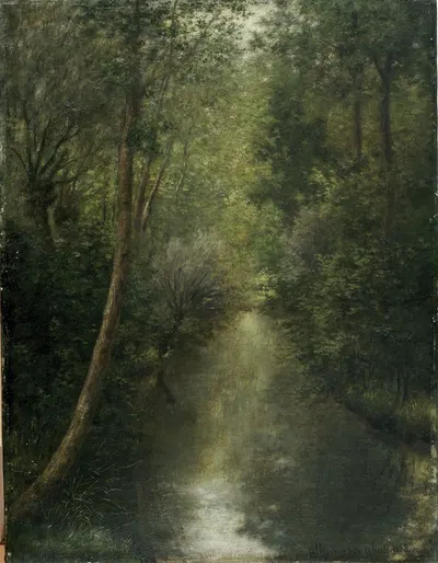 Река Цвальм в Мункцвальме by Альбейн Ван ден Абеле, 1883 — digital art print download