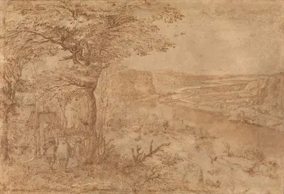 Landscape with Pilgrims by Питер Брейгель Старший — digital art print download