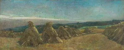 Пейзаж с снопами by Альфред Делонуа, 1903 — digital art print download