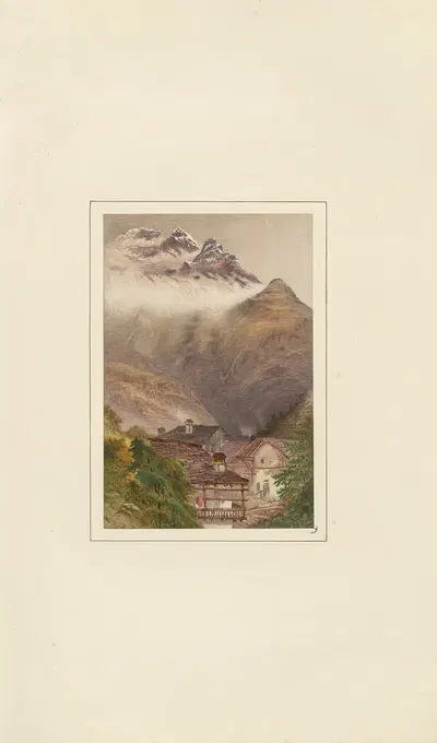 У Кормайера, облачные струи by Илайджа Уолтон, 1867 — digital art print download