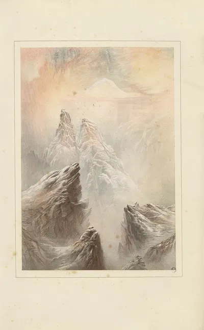 Монблан с перевала д'Антерн by Илайджа Уолтон, 1867 — digital art print download