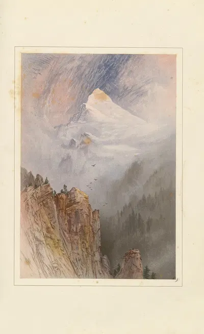 Вайссхорн, рядом со Святым Николаусом by Илайджа Уолтон, 1867 — digital art print download