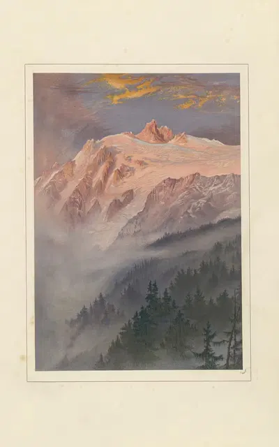 Ледник де Триент by Илайджа Уолтон, 1867 — digital art print download