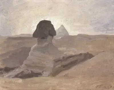 Сфинкс в Гизе by Фернан Скриб, 1892 — digital art print download