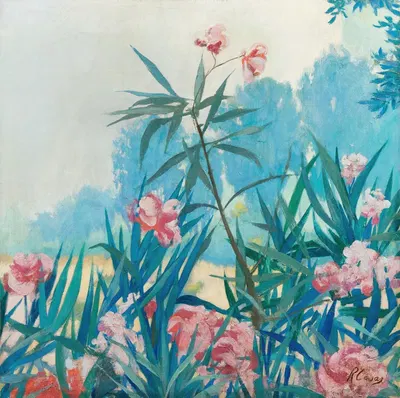 Oleanders by Ramón Casas — digital art print download