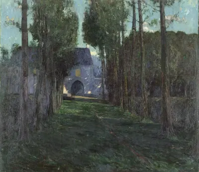Сентябрьская ночь by Франс Хенс, 1901 — digital art print download