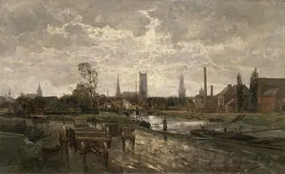 Panoramic View of Ghent by Gustave Den Duyts — digital art print download