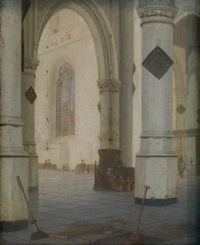 Interior of a Church by Хендрик Корнелисз. ван Влит, 1655 — digital art print download
