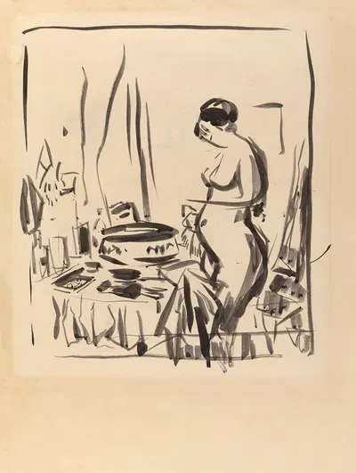 Nude at a Dressing Table by Рик Вутерс — digital art print download