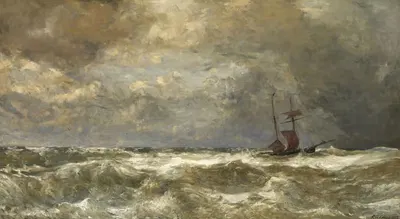 Штормовое море by Поль Жан Клей, 1875 — digital art print download