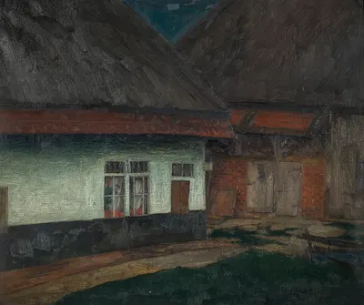 Farm Court Yard by Valerius De Saedeleer — digital art print download
