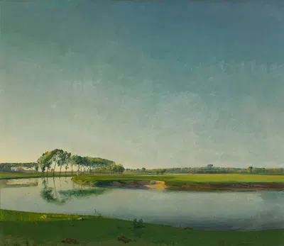 The River; The End of a Beautiful Day by Valerius De Saedeleer — digital art print download