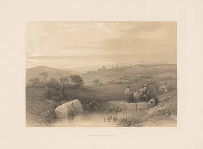 Jérusalem du cote du Nord by François Stroobant, 1852 — digital art print download