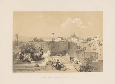 La mosquée d'Omar située sur l'emplacement du templ by François Stroobant, 1852 — digital art print download