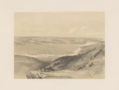 Lac de Tibériate by François Stroobant, 1852 — digital art print download
