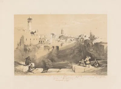 Le puits de Bethesda by François Stroobant, 1852 — digital art print download