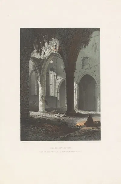 Руины аббатства Виллер by Франсуа Стробан, 1852 - 1878 — digital art print download
