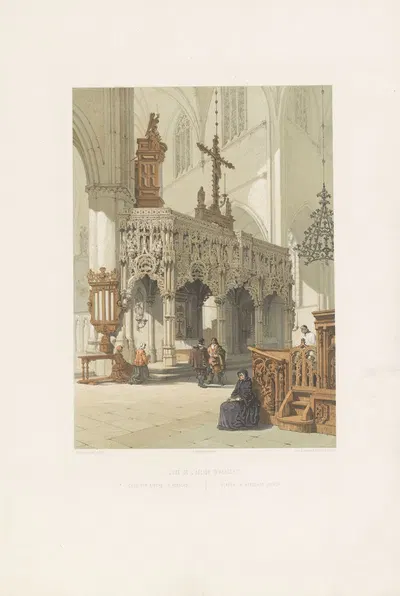 Screen in Aerschot church by François Stroobant, 1852 - 1878 — digital art print download