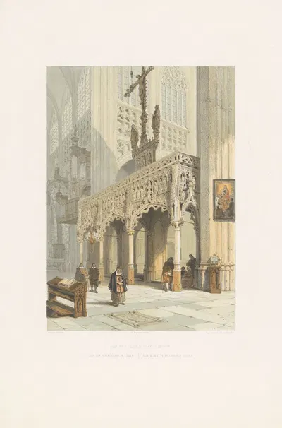 Screen in St Peter's church Louvain by François Stroobant, 1852 - 1878 — digital art print download