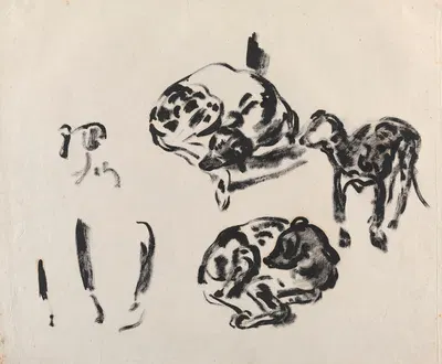 Study of Dogs by Рик Вутерс — digital art print download