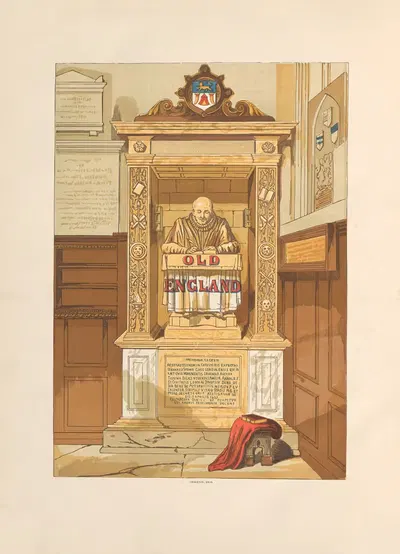 Старая Англия – фронтиспис by Чарльз Найт, 1864 — digital art print download
