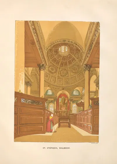 Святой Стефан, Уолбрук by Чарльз Найт, 1864 — digital art print download