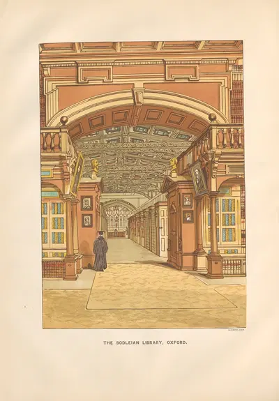 Бодлианская библиотека, Оксфорд by Чарльз Найт, 1864 — digital art print download