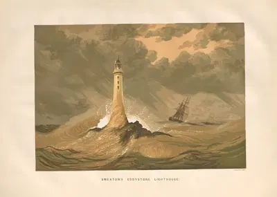 Маяк Смитона на Эддистоуне by Чарльз Найт, 1864 — digital art print download
