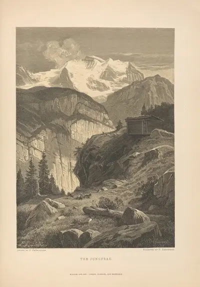 О. Фрёлихер – Юнгфрау by Теодор Гсель Фельс, 1881 — digital art print download