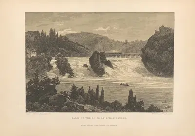 Юлиус Циммерманн – Водопады Рейна у Шаффхаузена by Теодор Гсель Фельс, 1881 — digital art print download