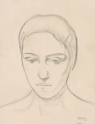 Head of a Woman by Тони Ван Ос, 1910 — digital art print download