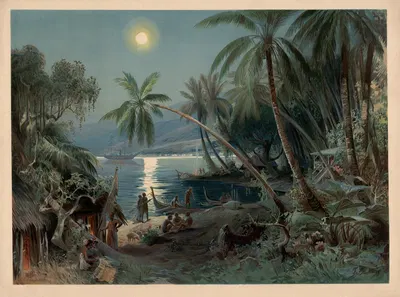 Samoa by Franz Bukacz, 1905 — digital art print download
