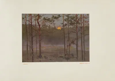 Wschód Księżyca by Józef Rapacki, 1925 — digital art print download