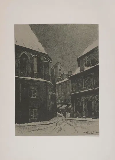 Площадь Мариацкий by Одо Добровольский, 1915 — digital art print download