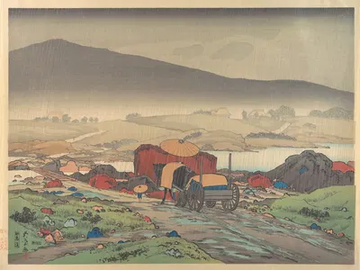 Дождь в Ябакеи by Хасигути Гоё, 1918 — digital art print download