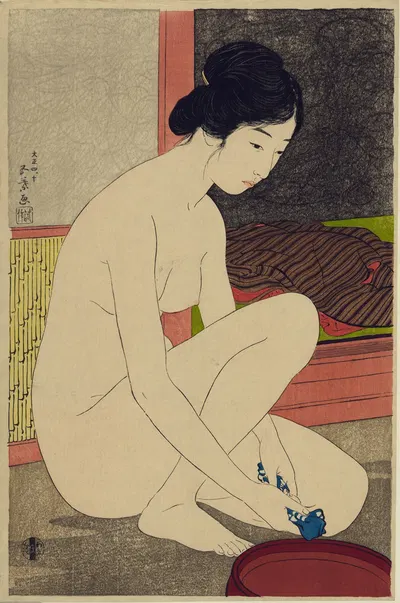 Женщина в ёкуго by Хасигути Гоё, 1915 — digital art print download