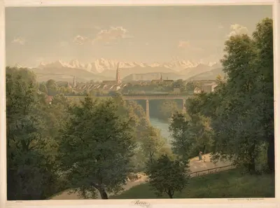 Bern by Wilhelm Bernhard Benteli, 1890 — digital art print download