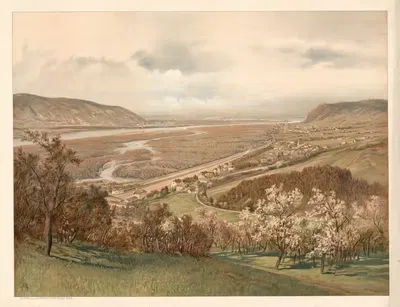 Источник Дуная недалеко от Вены by Антон Хайльманн, 1890 — digital art print download