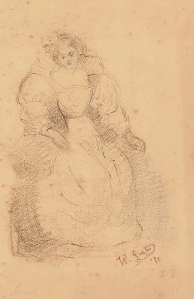Helena Fourment, After Peter Paul Rubens by Виллем Гитс, 1872 — digital art print download